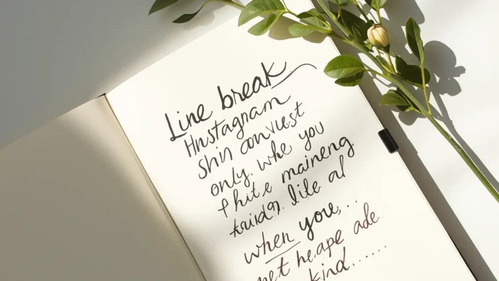 Line Break Instagram Captions